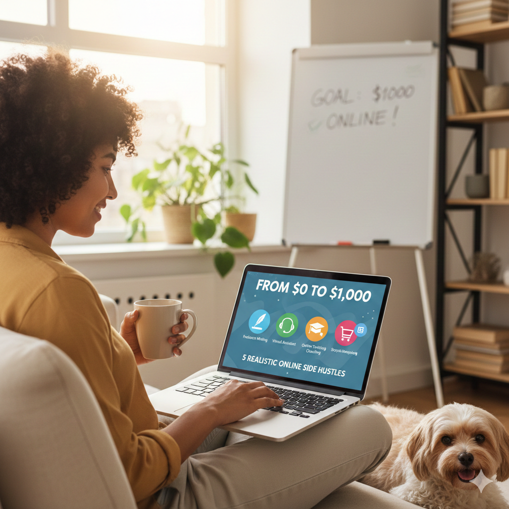 From $0 to $1,000: The 5 Most Realistic Online Side Hustles for Beginners in 2026